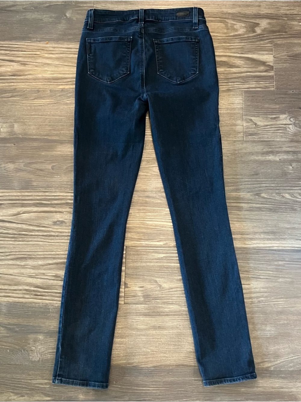 PAIGE Skyline Skinny Jeans Size 28 Azaria Dark Wash Stretch Mid Rise - Picture 4 of 9